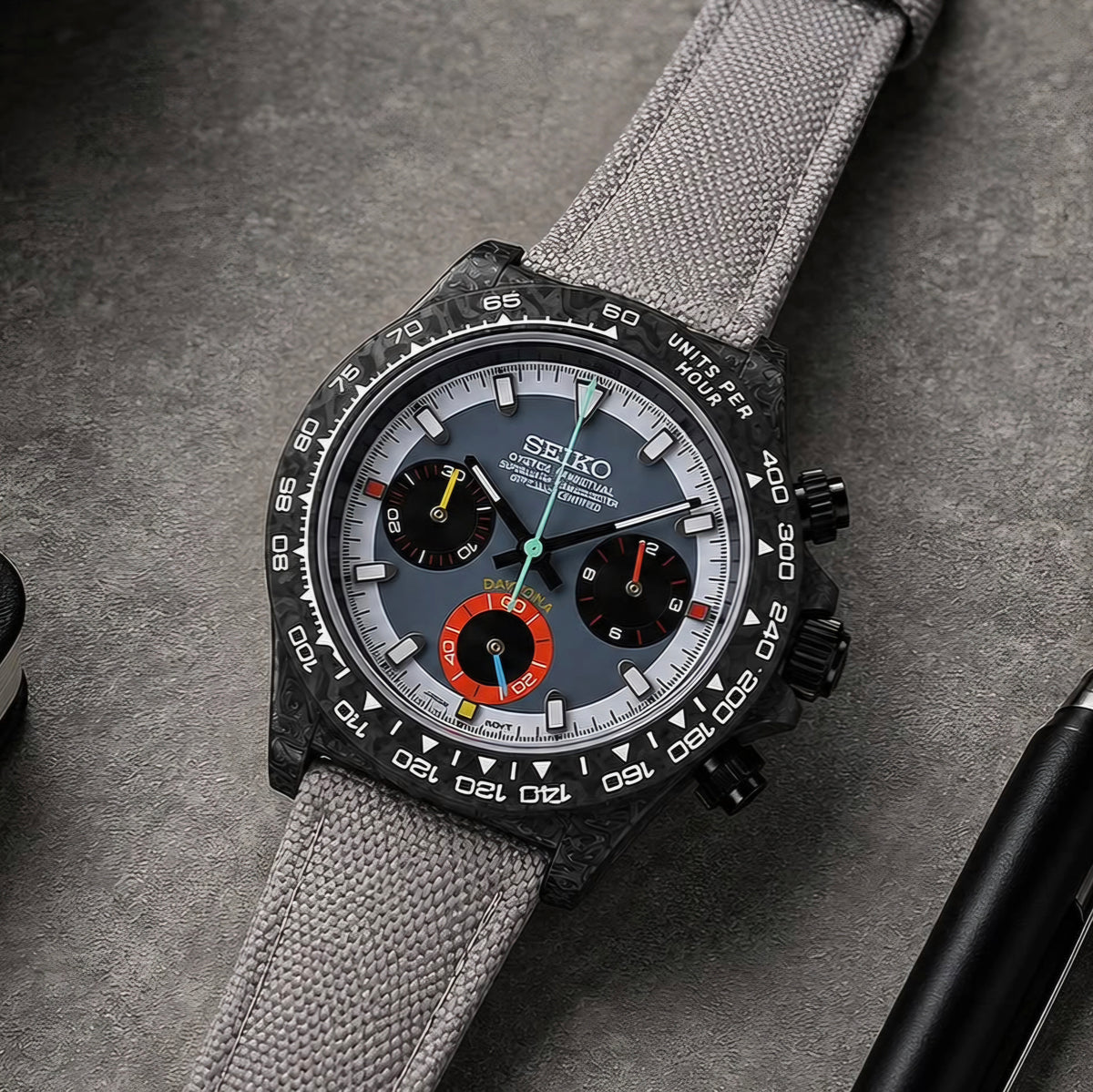 Custom Watch CW922 Forged Carbon Fiber Watch
